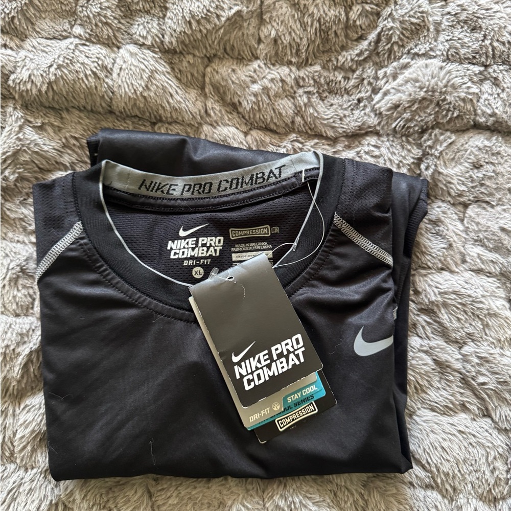 Nike Pro Combat Black Dri-FIT Top